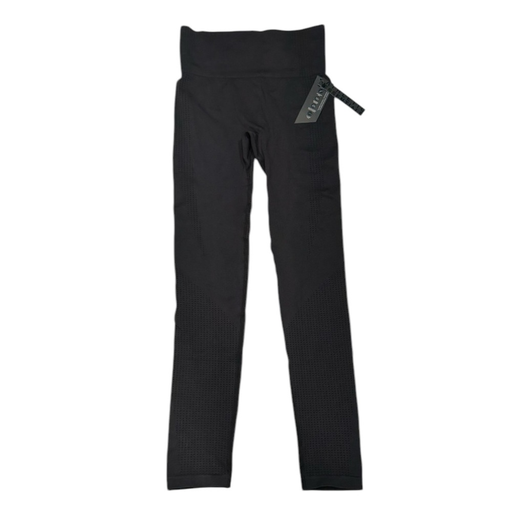 ATHLETIC ESSENTIALS Performance Redefining Stretchy Black Leggings NWT Small